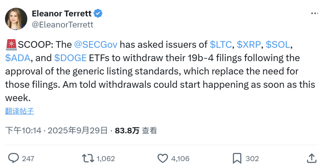 LTC、SOL 現貨 ETF 十月通過機率破90%,山寨幣迎 SEC 最終裁決