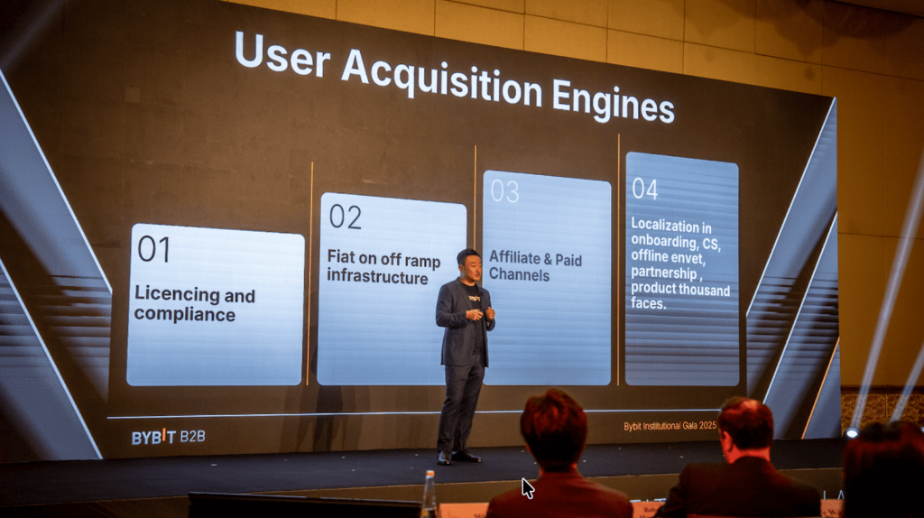 Бэнь Чжоу прогнозирует, что различие между «традиционными финансами и шифрованием» исчезнет в течение пяти лет: Bybit Мы строим четкую, эффективную и пользующуюся наибольшим доверием торговую экосистему»></p><h3>Преимущества лидирующего соответствия требованиям Клиенты</h3><p>Чтобы добиться согласованности и объективной надежности потребностей пользователей, соблюдение требований теперь стало надежным продуктом для учреждений, говорит сотрудник по правовым вопросам и соблюдению требований Bybit Роберт Макдональд. Кроме того, соблюдение требований стало абсолютным фактором, побуждающим учреждения участвовать в криптофинансировании, обеспечивая более предсказуемые процессы и нормативные рамки, такие как стандартные стандарты открытия счетов для клиентов, рамки соответствия для продуктов, а также окна и энтузиазм в отношении нормативной коммуникации, которые постепенно превратились в преимущества. </p><p>В связи с этим Йои Ван, глава институционального бизнеса Bybit, также продемонстрировал на конференции стандарт таблицы транзакций с цифровыми активами институционального уровня Bybit, что привело к запуску двух новых обновлений. Первый — это оптимизированный кредит INS. Suite, а также недавно созданную архитектуру исполнения с низкой задержкой Market Maker Gateway (MMGW), которая объединяет депозитарное, кредитное, торговое исполнение, управление и операционную устойчивость в единую платформу для совместной работы, которая может улучшить связь с клиентами банка и снизить транзакционные издержки для профессиональных инвесторов. Это также показывает рыночную тенденцию:</p><blockquote><p>С точки зрения всего рынка, институты больше всего заботятся об эффективности капитала, но они не могут жертвовать контролем над активами. Мы предоставляем кредитное плечо до 5x и LTV, соответствующий традиционным финансам (TradFi). параметры и поддерживает до 1000 субсчетов для создания настоящей кредитной структуры институционального уровня. </p></blockquote><p><img src=